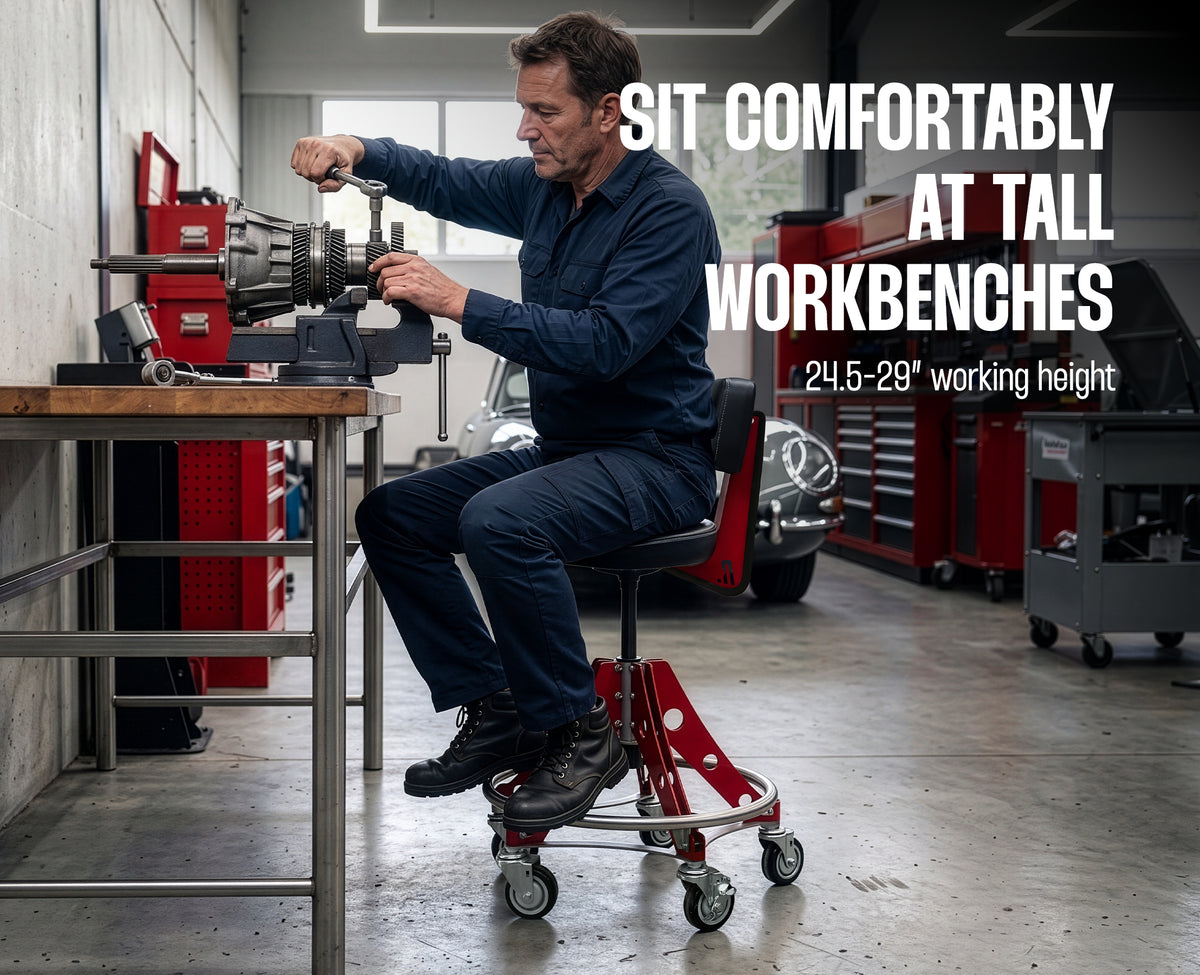 RYFA HI GT ROLLING SHOP STOOL