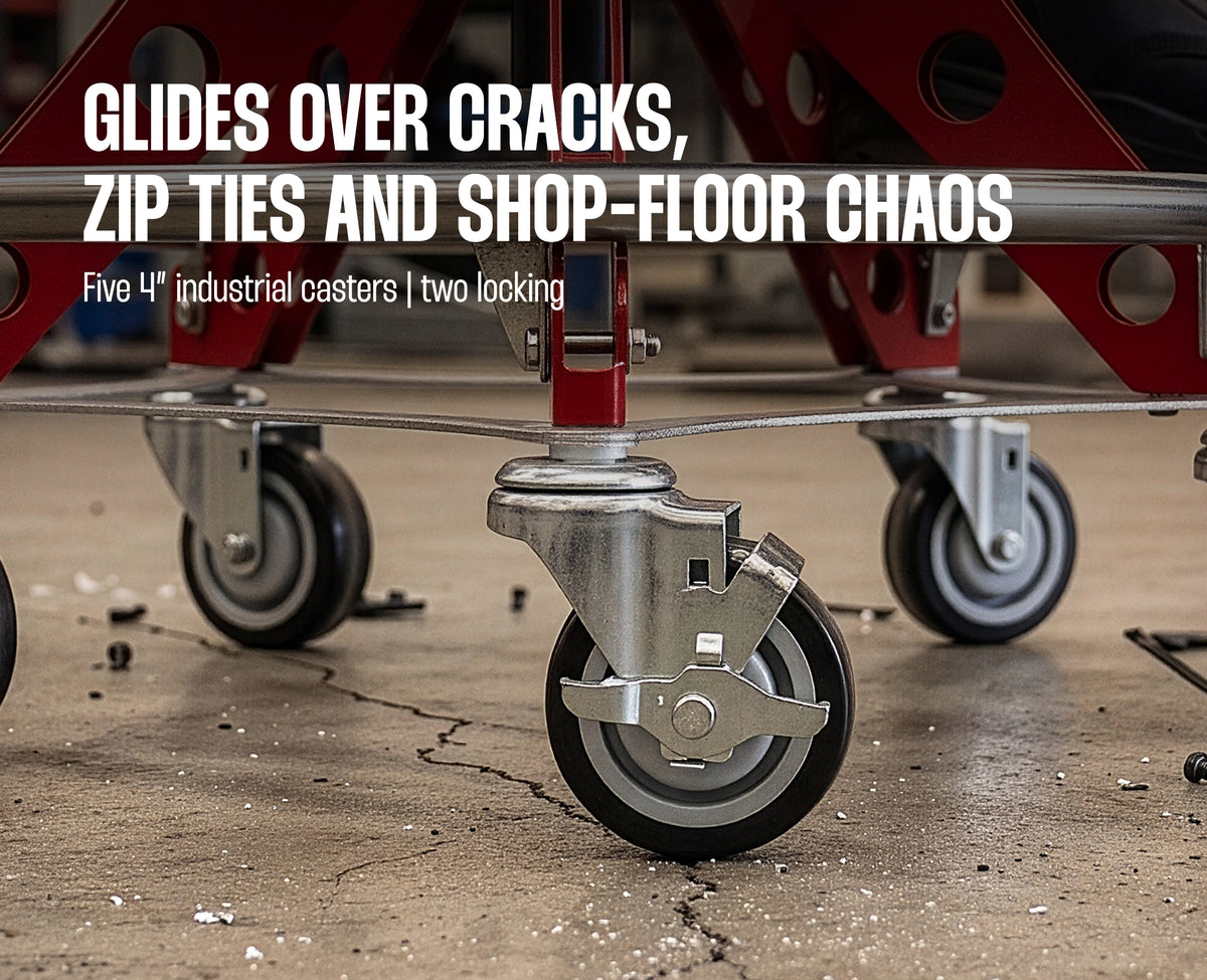 RYFA HI GT ROLLING SHOP STOOL