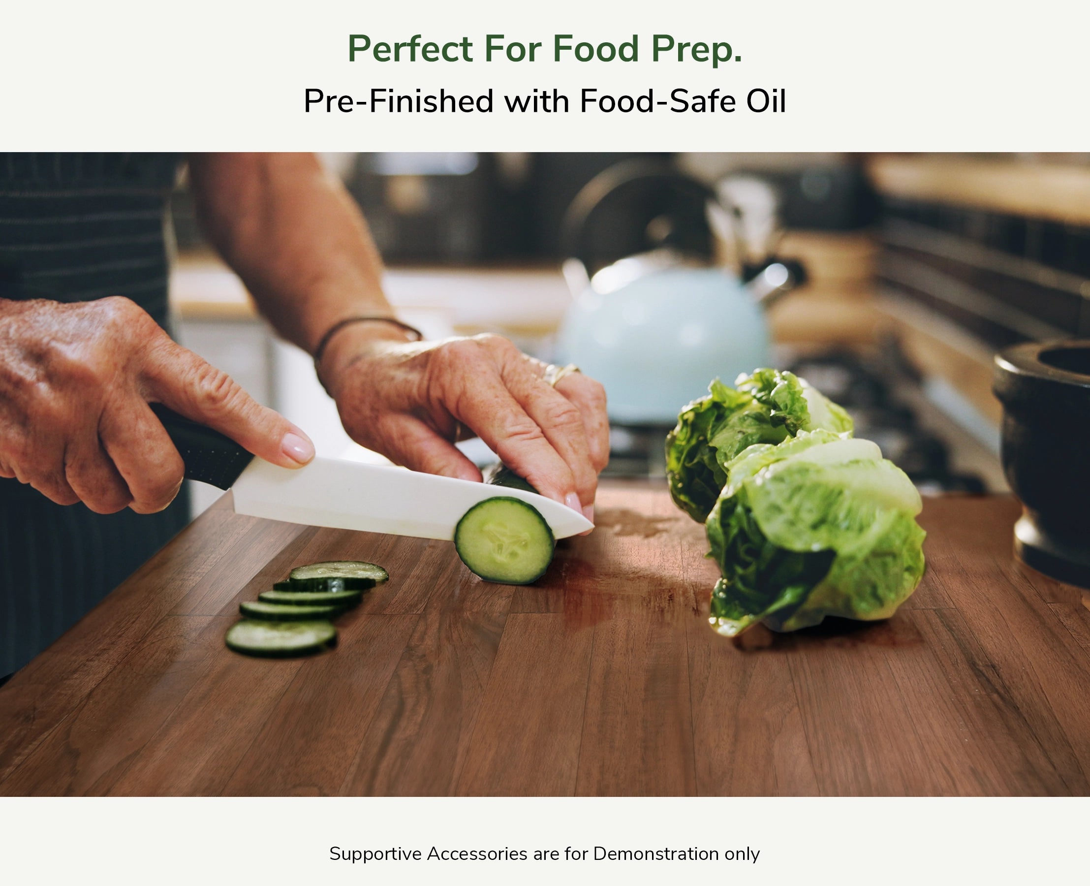 Handcrafted Butcher Block Countertop – Solid Hard Teakwood