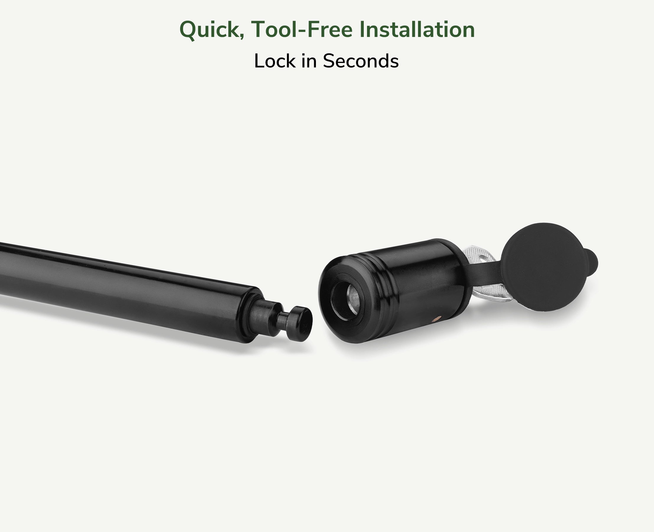 RYFA Hitch Bar Lock for Hitch-Mounted Bike Rack