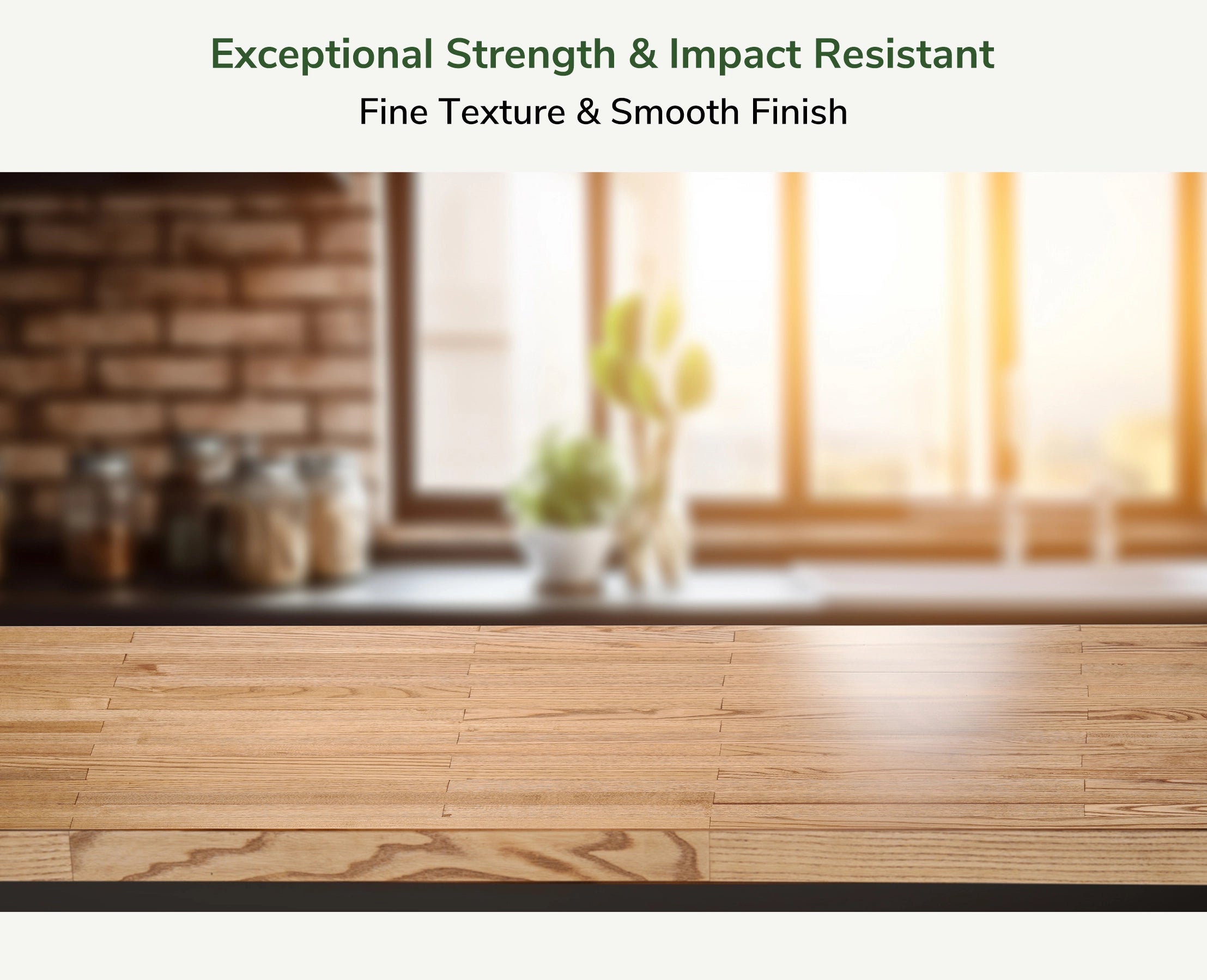 Handcrafted Butcher Block Countertop – Solid Hard White Ash Wood