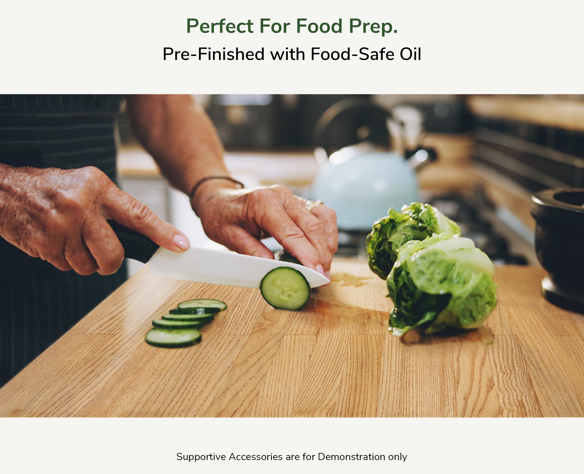 Handcrafted Butcher Block Countertop – Solid Hard White Ash Wood