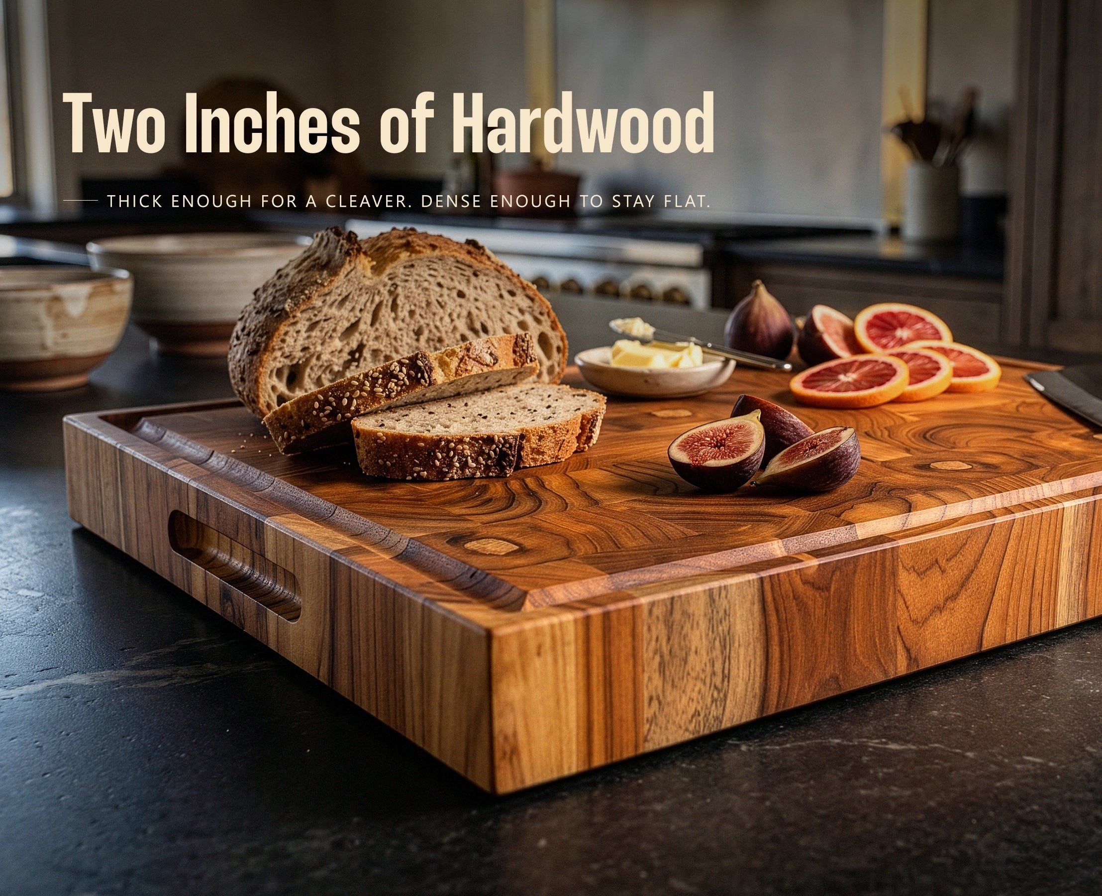 RYFA Handcrafted Teakwood End Grain Chopping Block