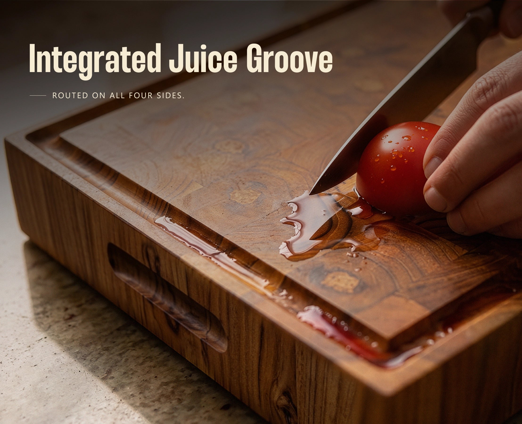 RYFA Handcrafted Teakwood End Grain Chopping Block