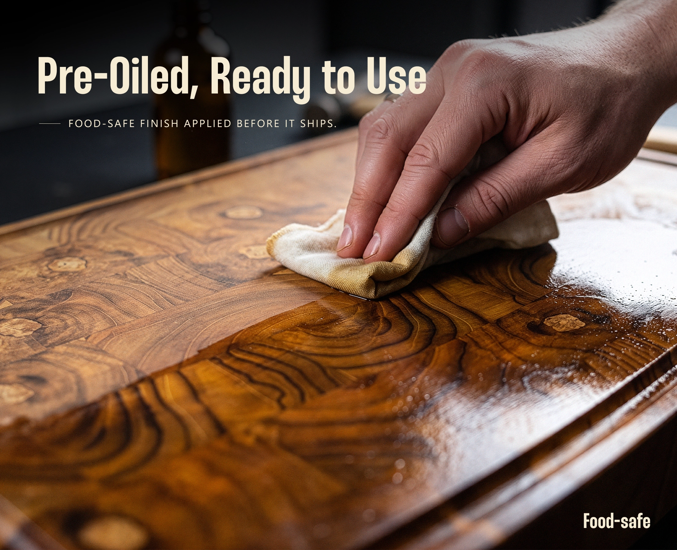 RYFA Handcrafted Teakwood End Grain Chopping Block