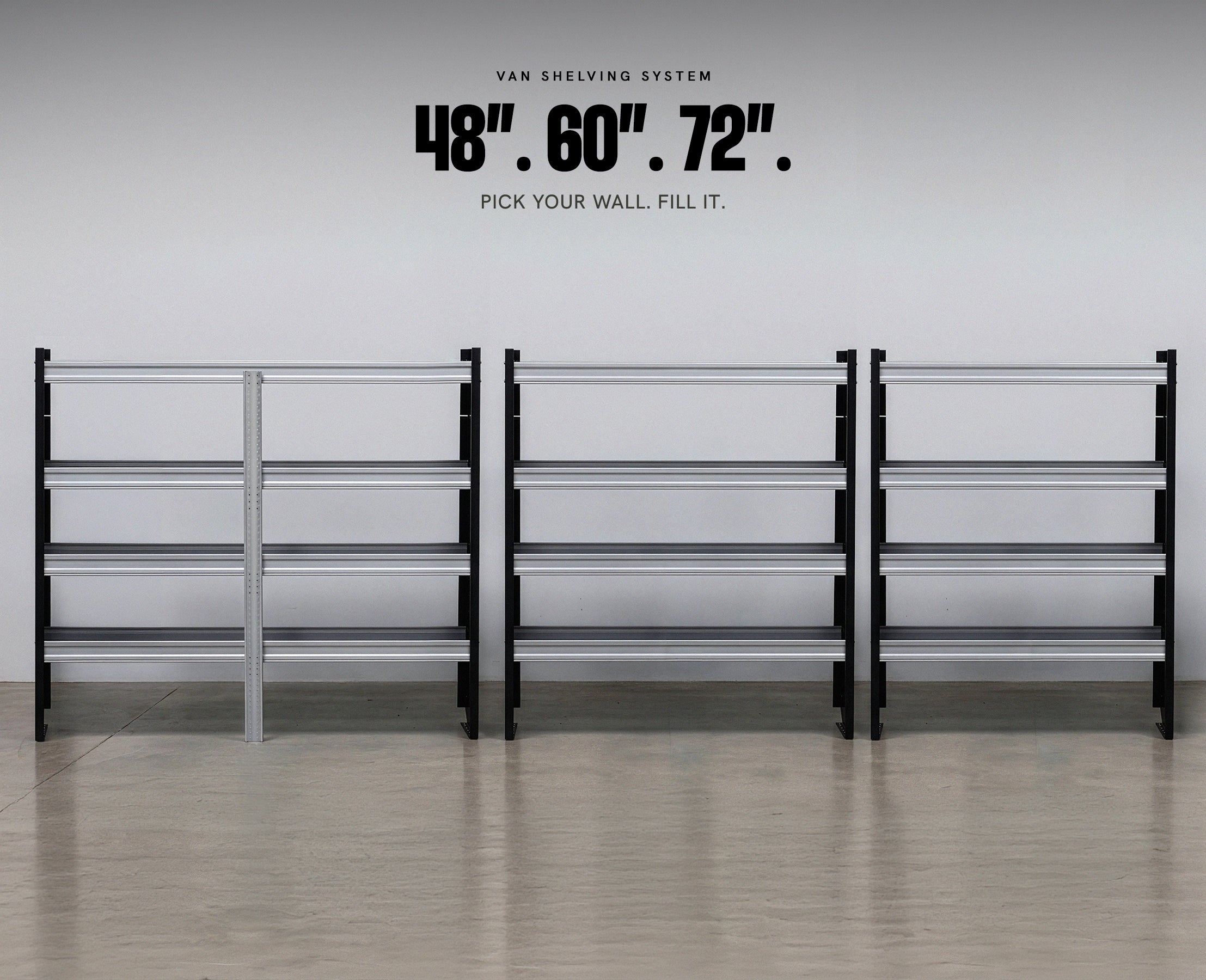 RYFA STOWMASTER 4-TRAY CARGO VAN SHELVING