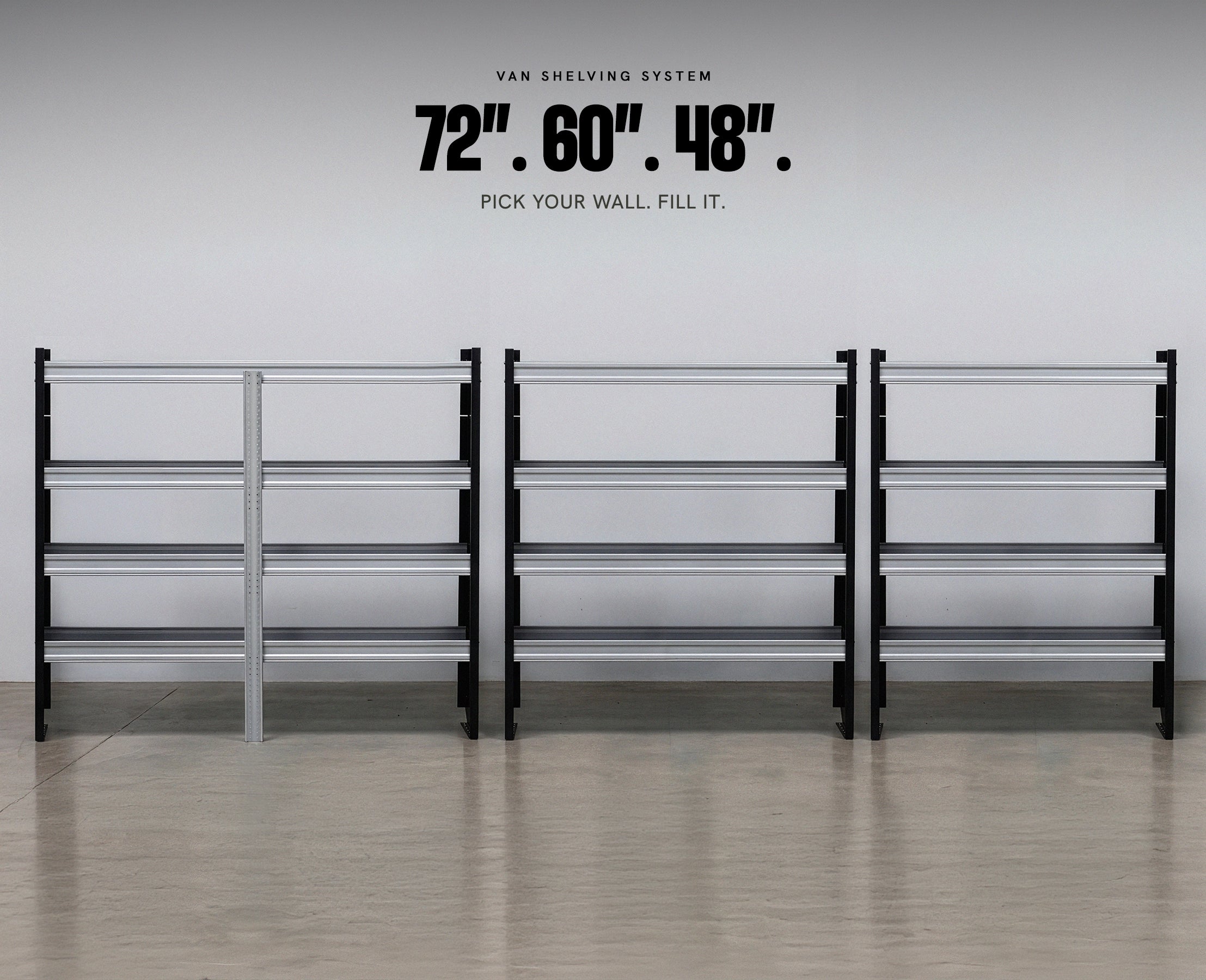 RYFA STOWMASTER 4-TRAY CARGO VAN SHELVING
