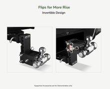 GearTribe Towmaster Trailer Hitch Ball Mount Fits 2" Receiver, 5" Drop