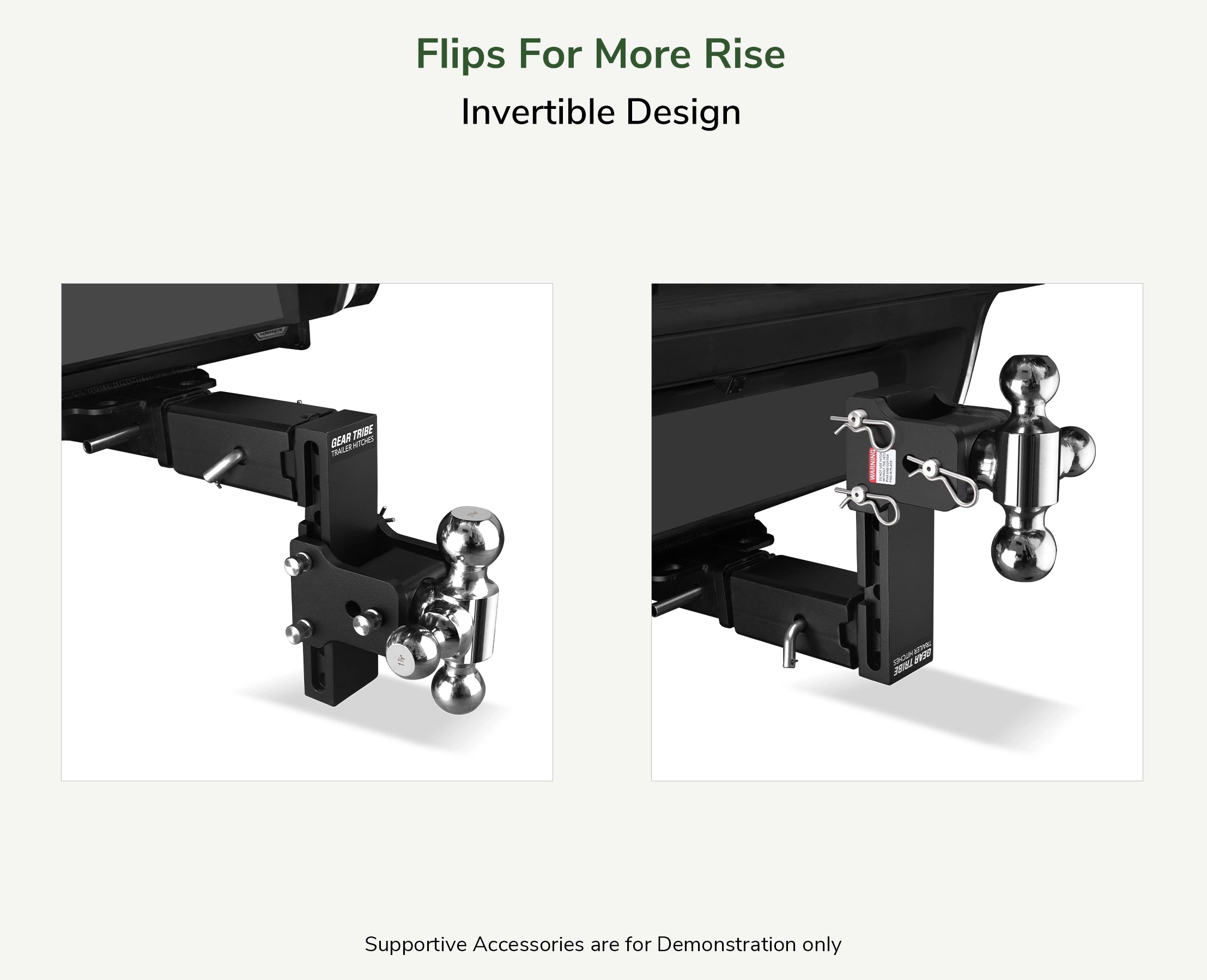 GearTribe Towmaster Trailer Hitch Ball Mount Fits 2.5" Receiver, 5" & 7" Drop