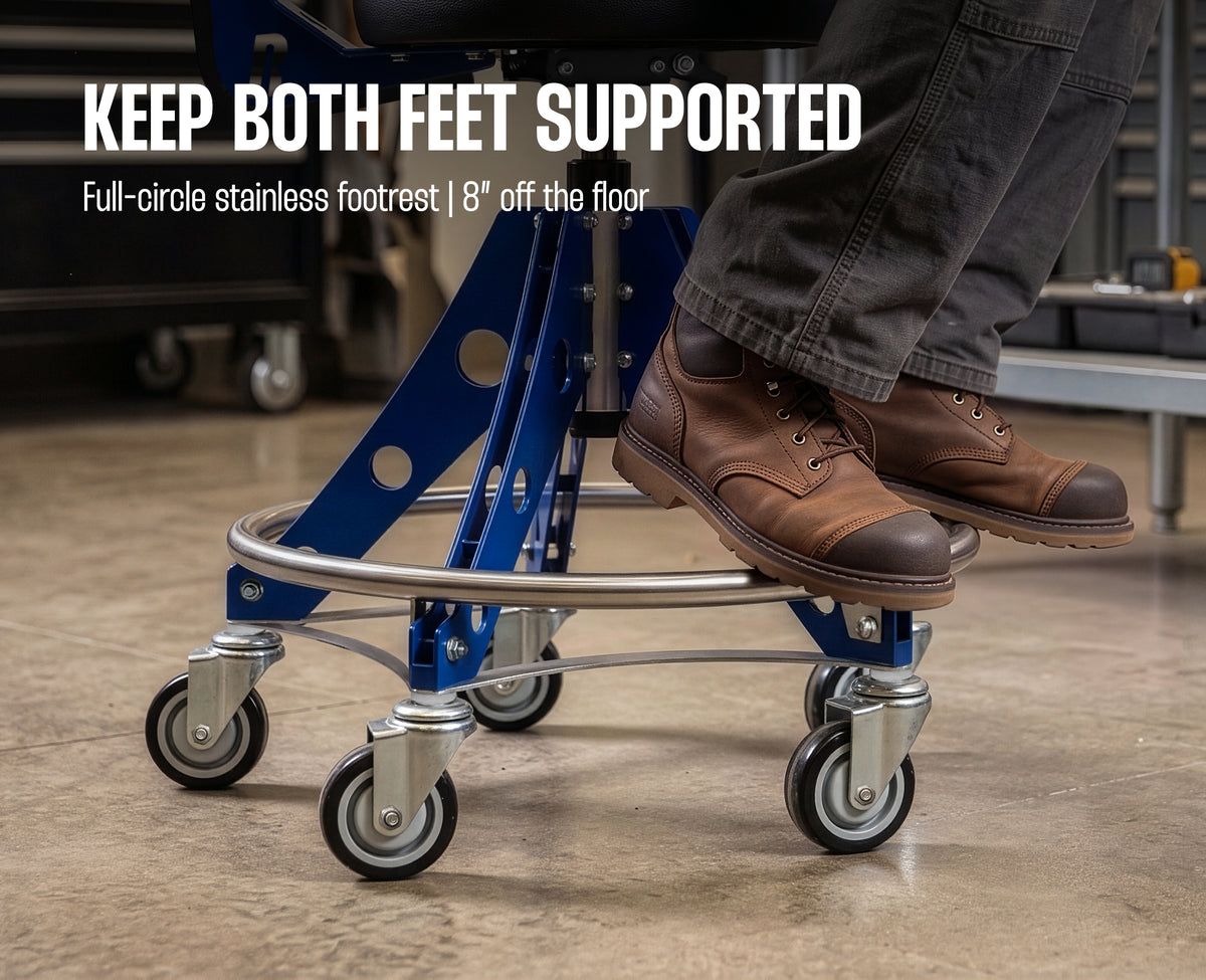 RYFA HI GT ROLLING SHOP STOOL
