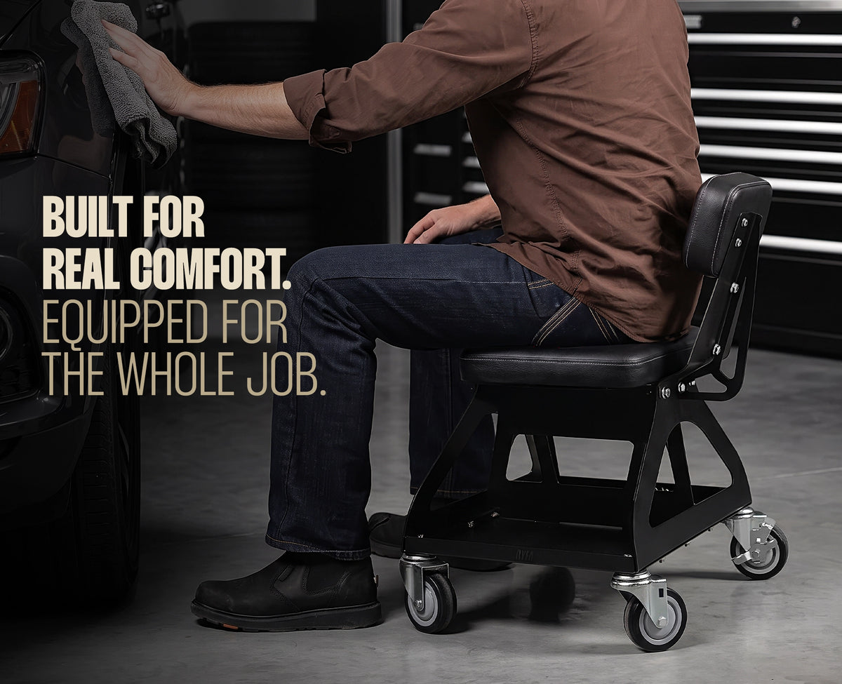 RYFA LO SHOP STOOL WITH BACKREST
