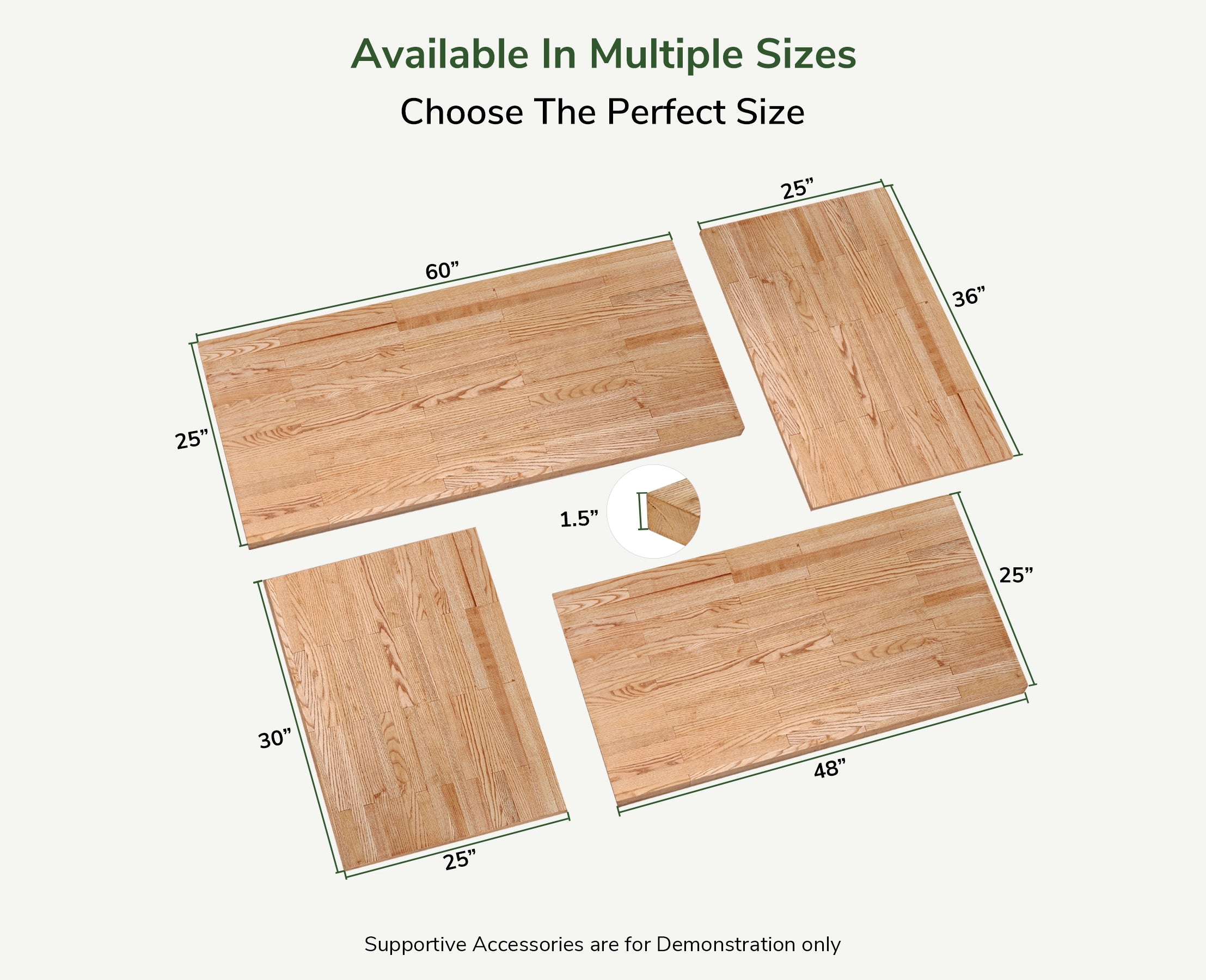 Handcrafted Butcher Block Countertop – Solid Hard White Ash Wood